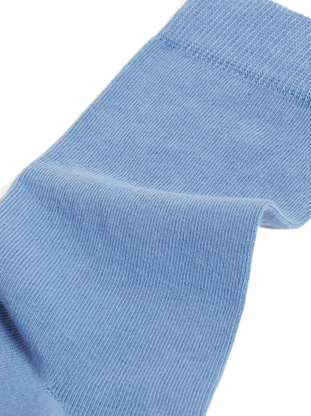 Maison Kitsuné Fox-head Embroidered Socks In Blue