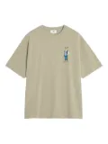 Maison Kitsuné fox-graphic cotton T-shirt - Green