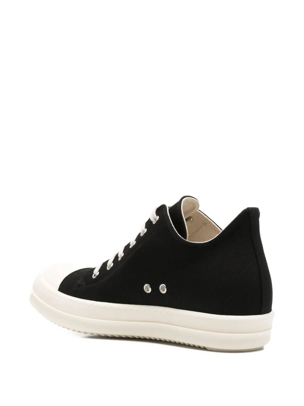 Rick Owens DRKSHDW lace-up round-toe sneakers Black