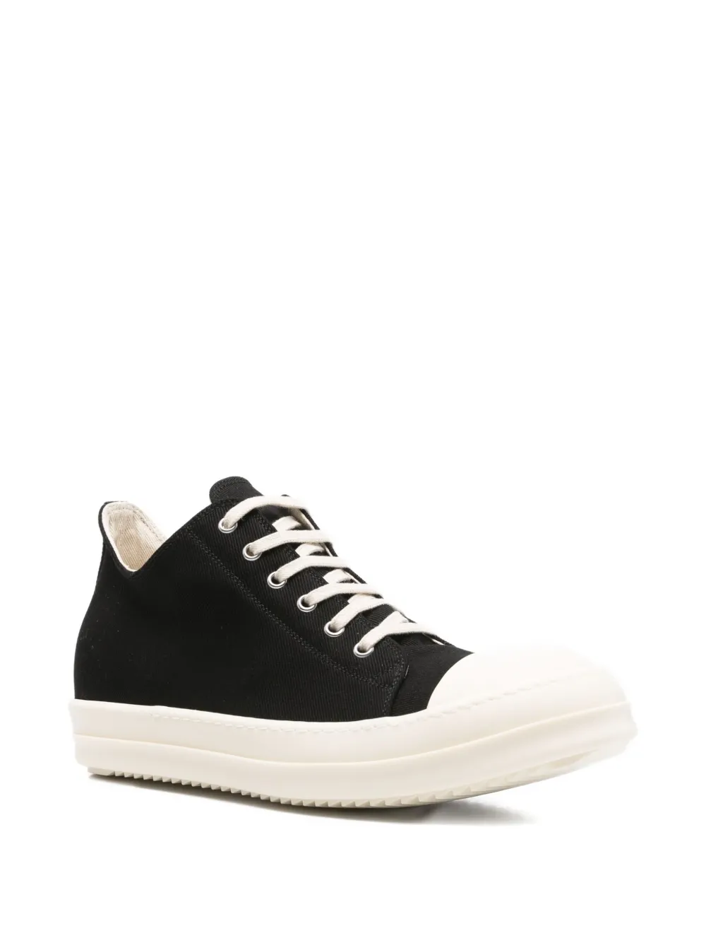 Rick Owens DRKSHDW lace-up round-toe sneakers Black