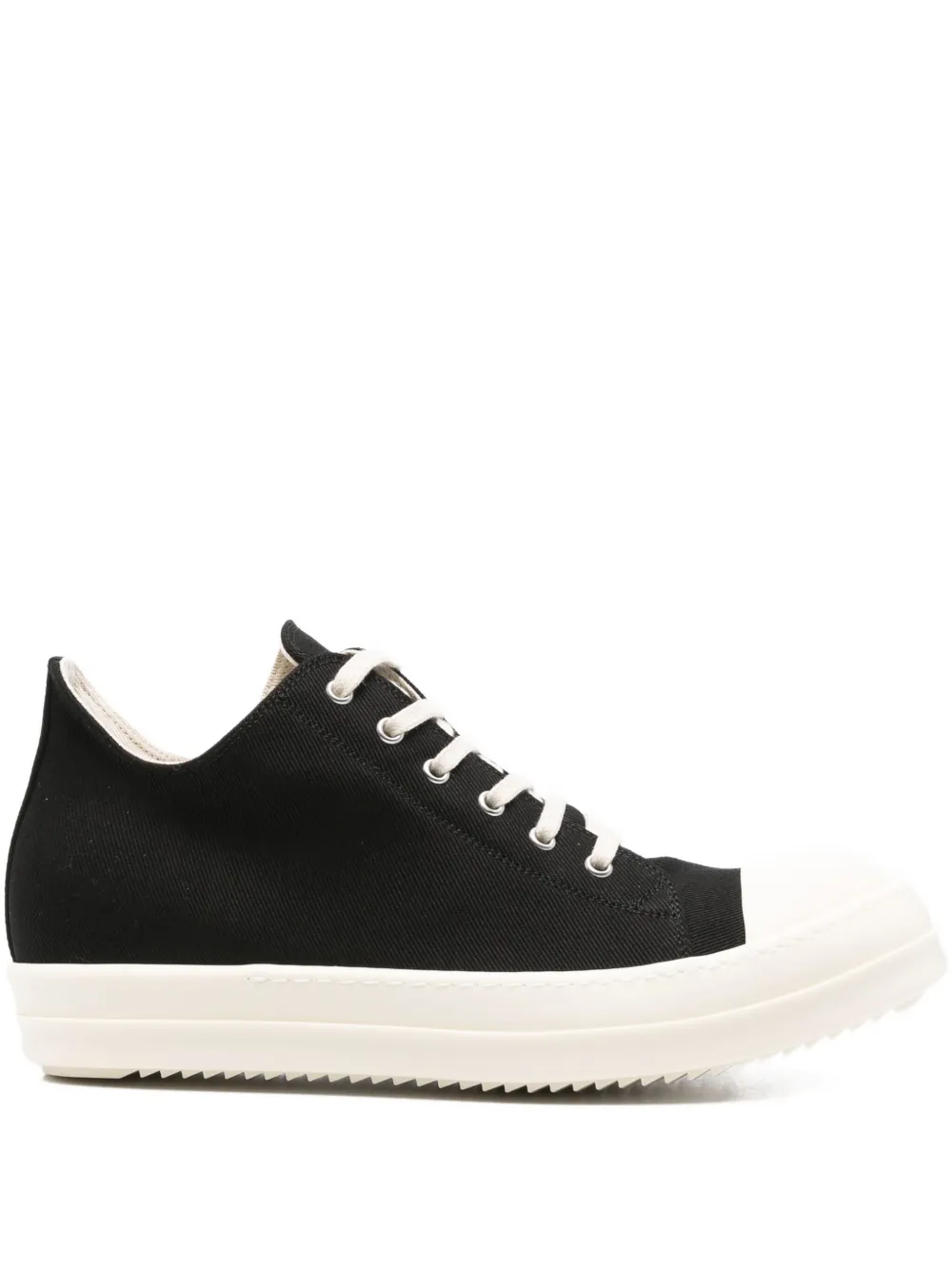 Rick Owens DRKSHDW lace-up round-toe sneakers Black