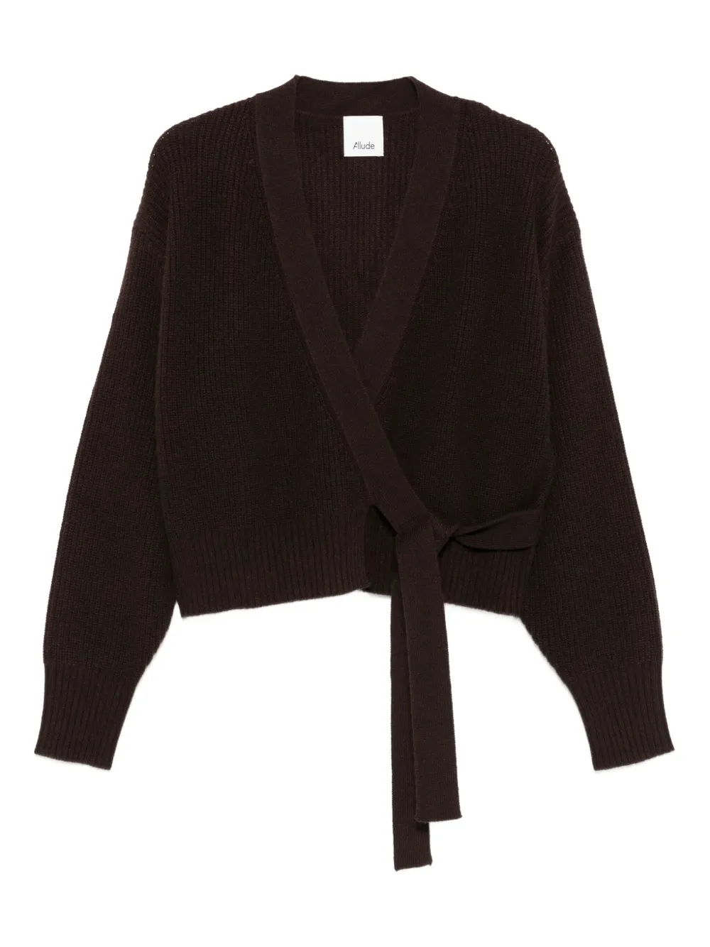 Allude Vest met strik Bruin