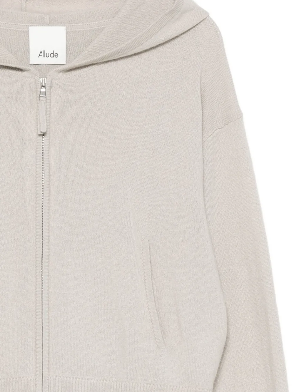 Allude Vest met capuchon Beige