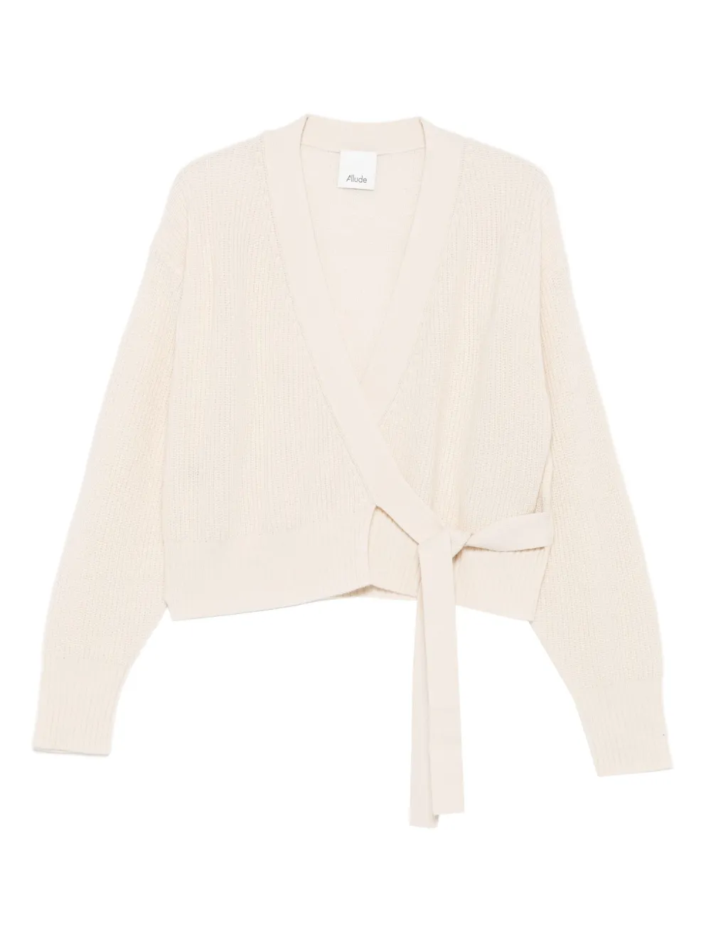 Allude Vest met strik Beige