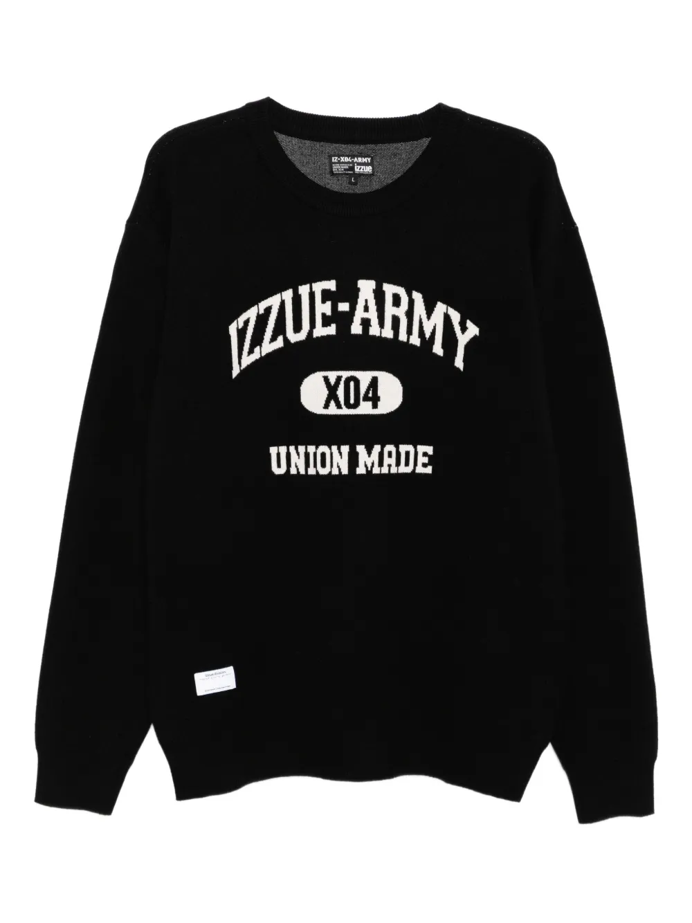 izzue logo-print jumper | Black | Image 1
