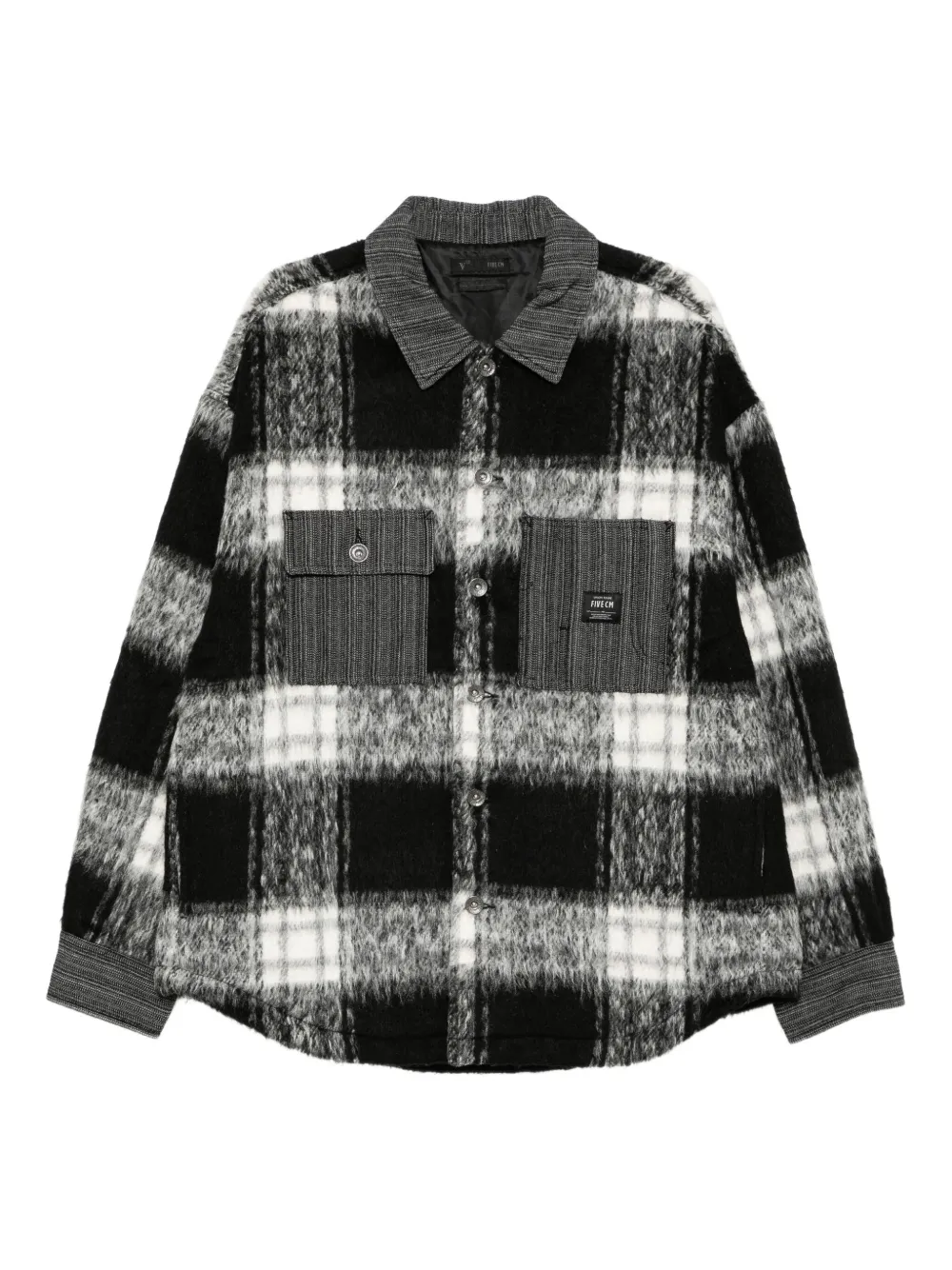 FIVE CM logo-patch jacket | Black | Image 1
