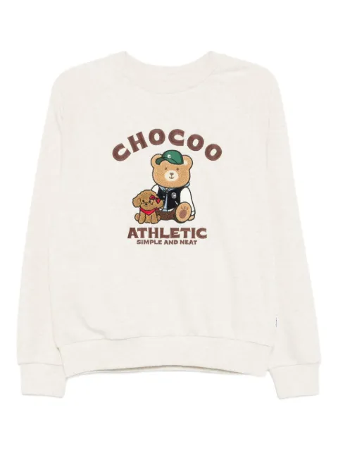CHOCOOLATE logo-embroidered sweatshirt