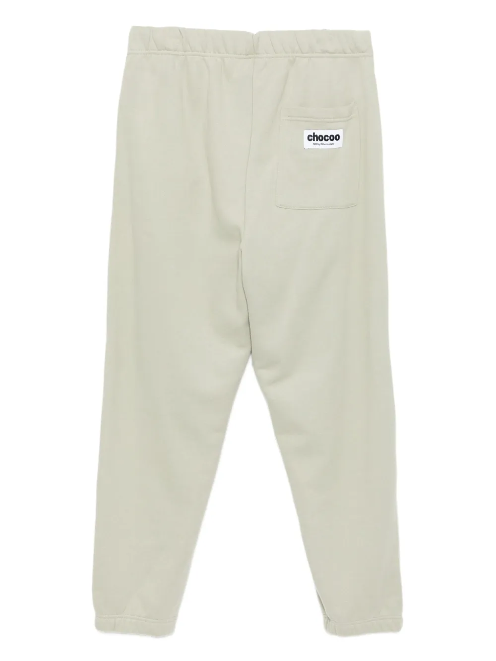 CHOCOOLATE Broek met geborduurde beer - Groen