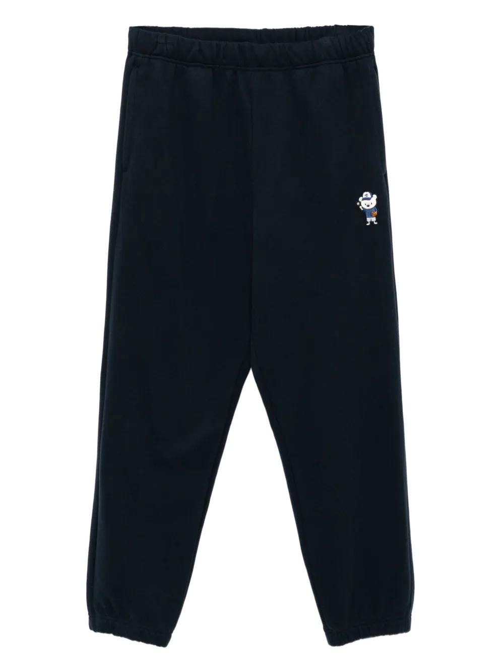 CHOCOOLATE Broek met geborduurde beer Blauw