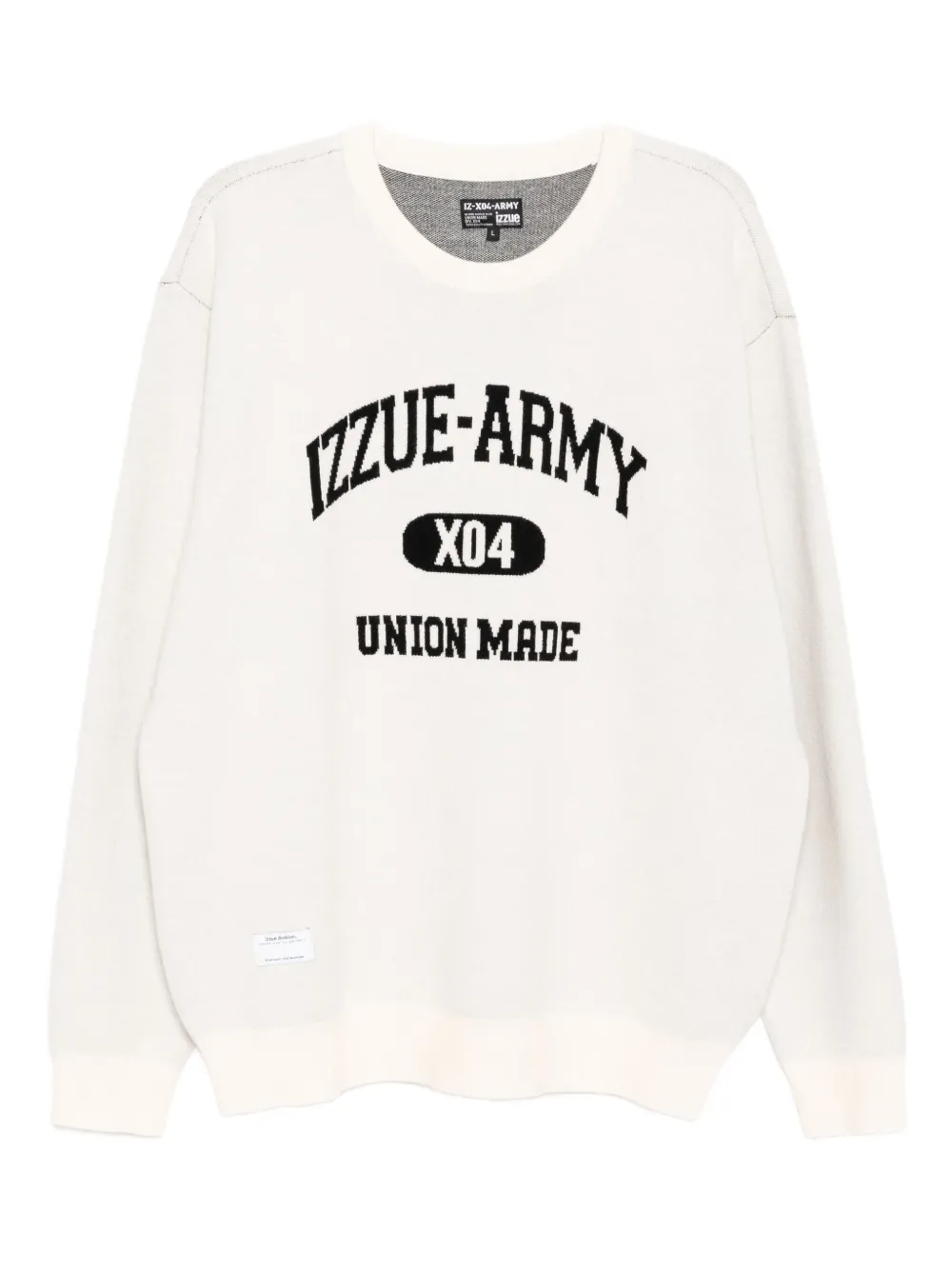 izzue logo-print jumper | Neutrals | Image 1
