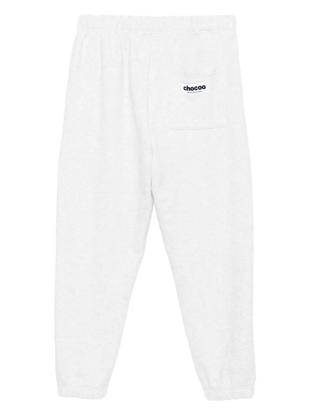CHOCOOLATE Broek met geborduurde beer - Grijs
