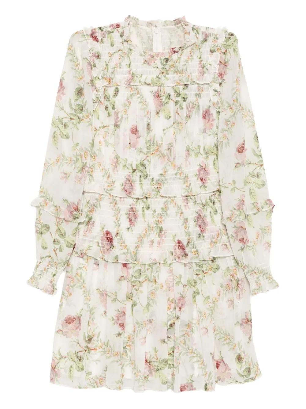 Needle & Thread Colette's Rose Emilia mini-jurk Beige