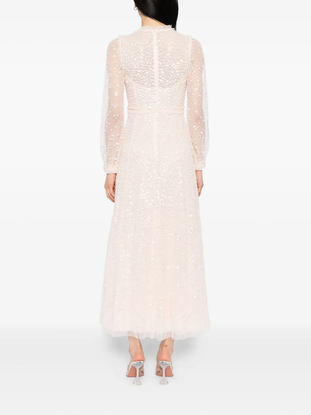 Needle & Thread Jurk verfraaid met pailletten Roze