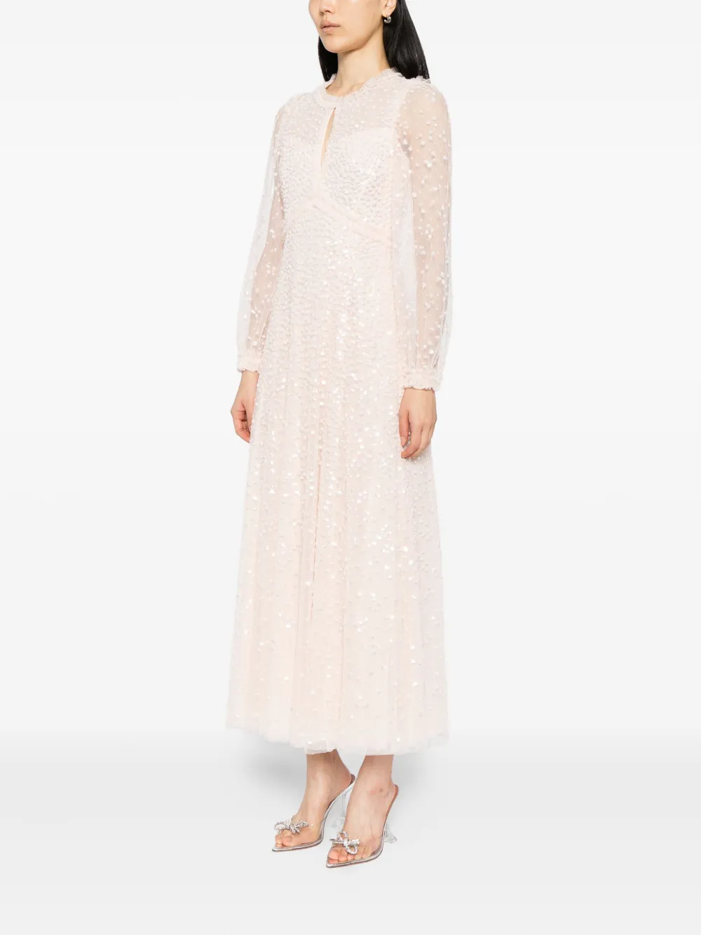 Needle & Thread Jurk verfraaid met pailletten Roze