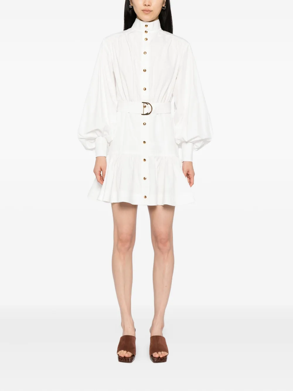 ZIMMERMANN Utility mini dress Beige