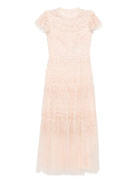 Needle & Thread floral-embroidered dress