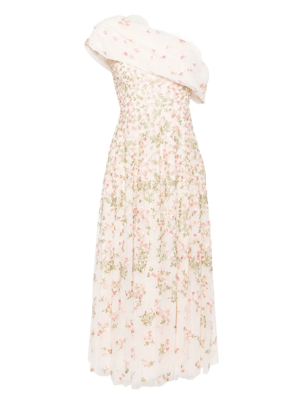 Needle & Thread Jurk met geborduurde bloemen Roze