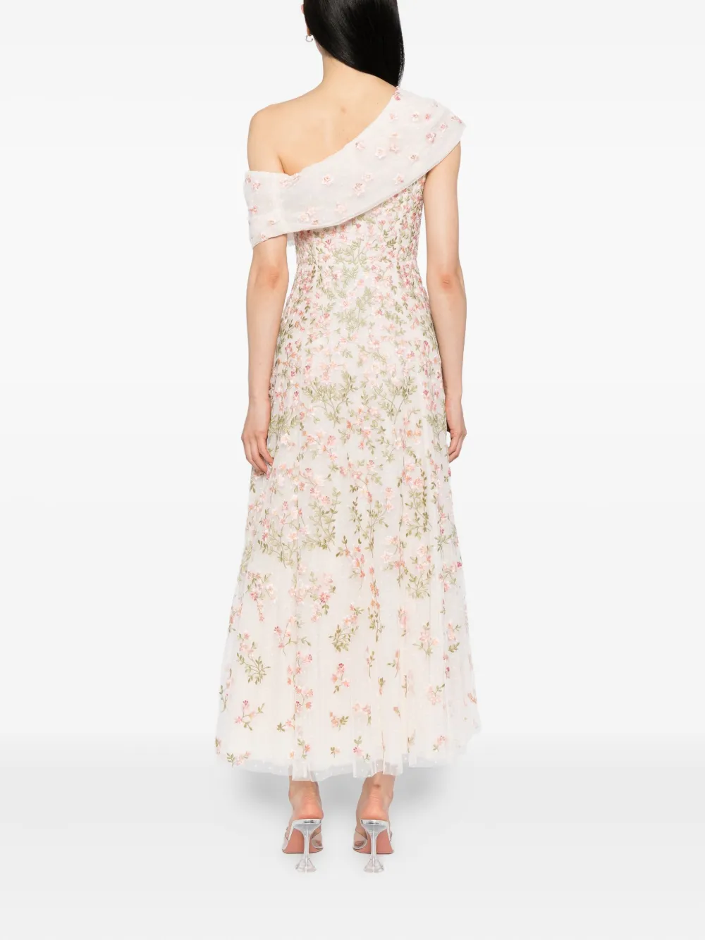 Needle & Thread Jurk met geborduurde bloemen Roze