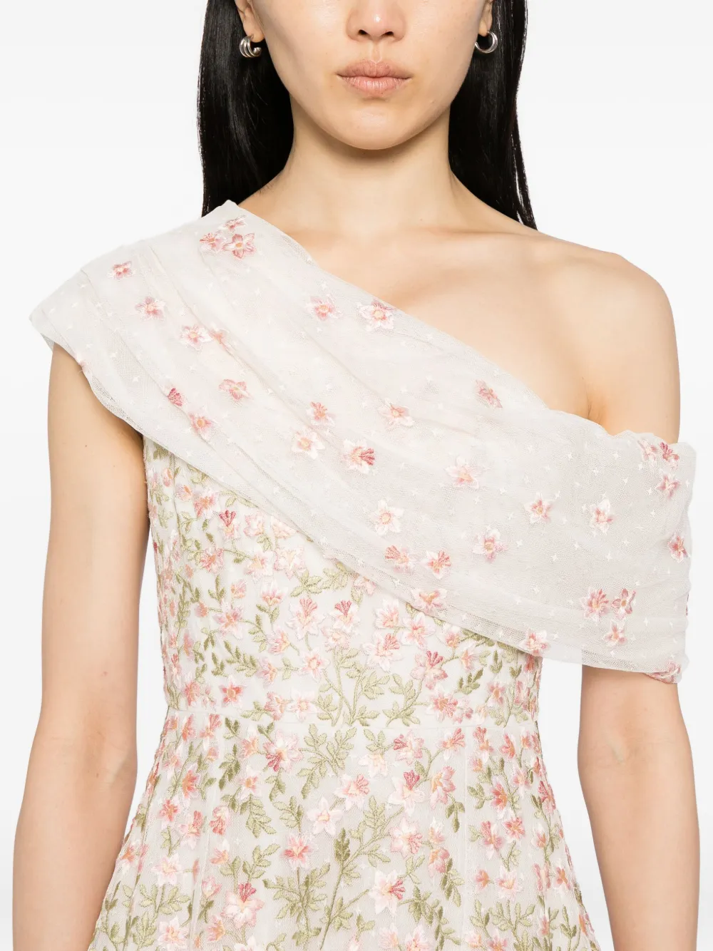 Needle & Thread Jurk met geborduurde bloemen Roze
