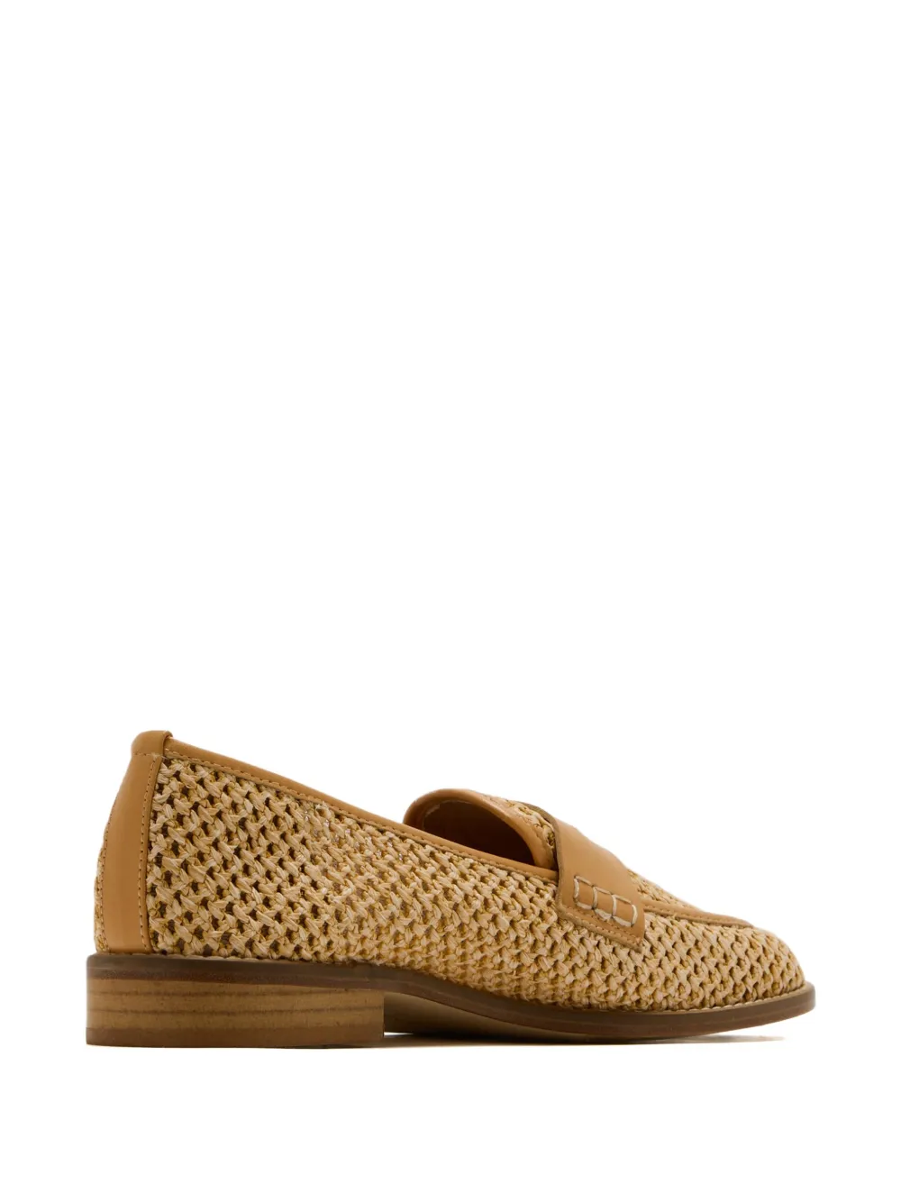 Andrea Gomez woven leather loafers Brown