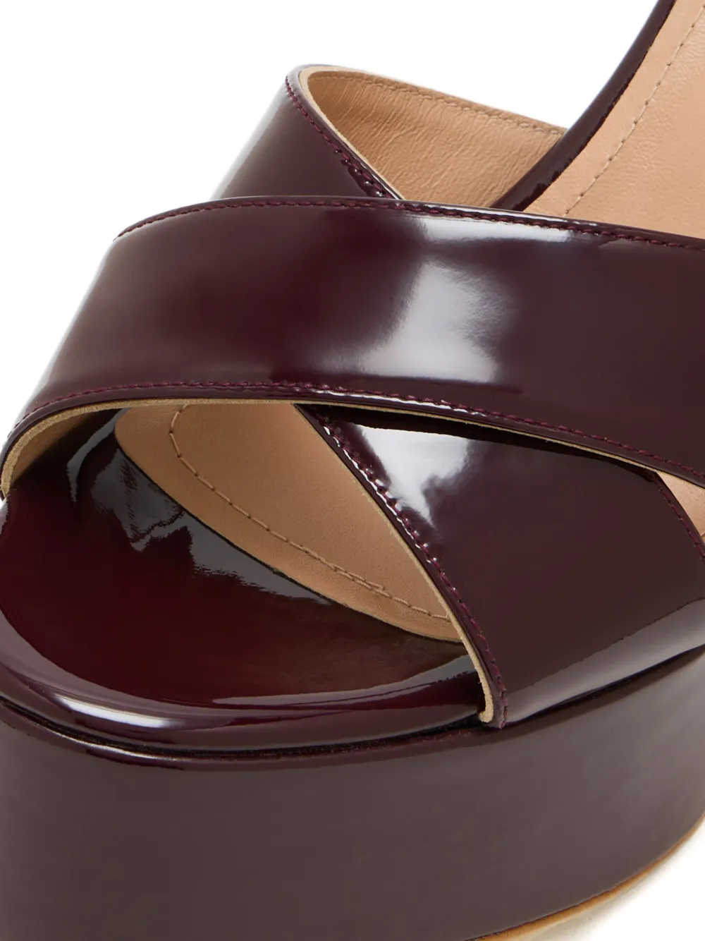 Andrea Gomez 110 mm Bella sandalen met plateauzool Bruin