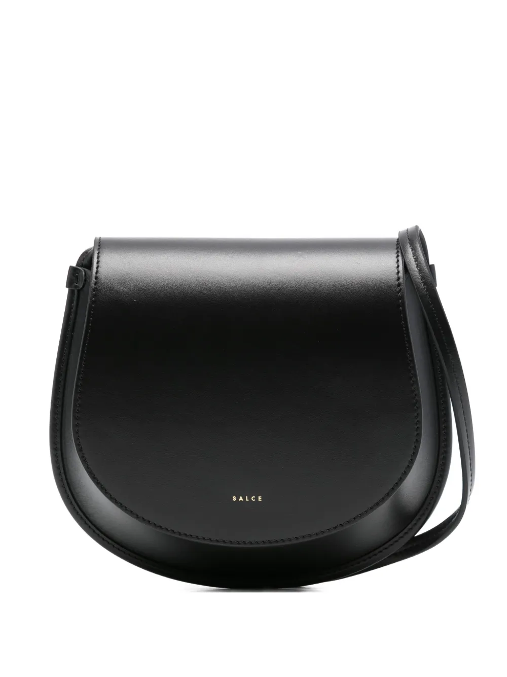 SALCE half-moon calf leather shoulder bag | Black | Image 1