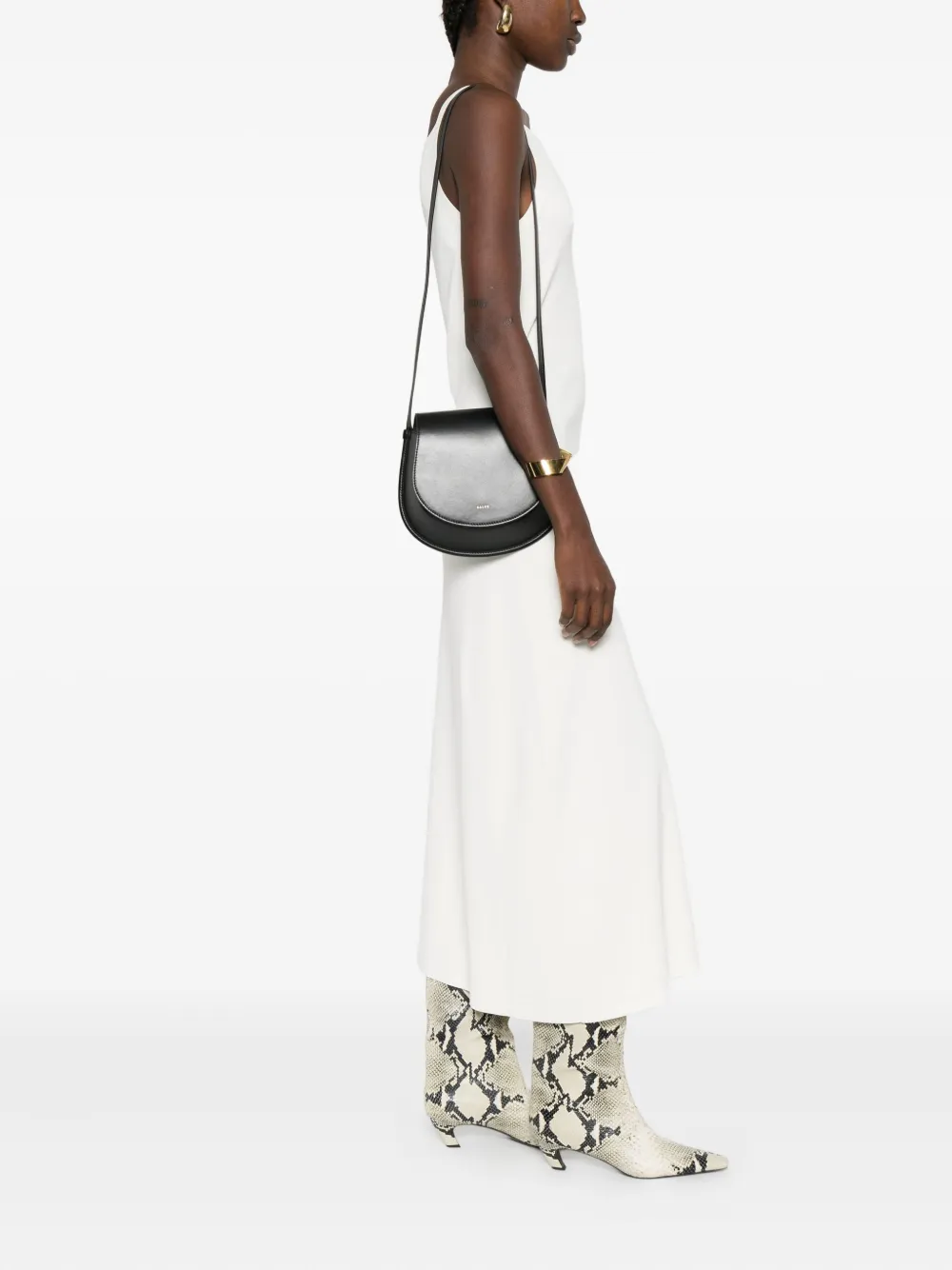 SALCE half-moon calf leather shoulder bag | Image 2