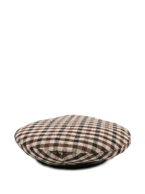 GANNI checked beret