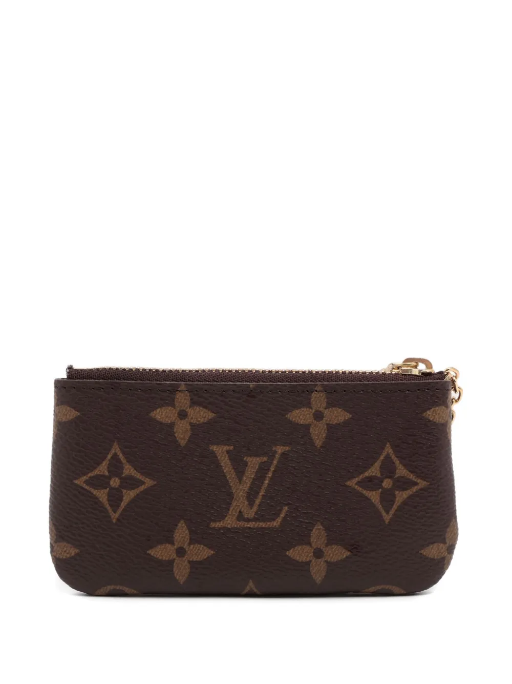 Pre-owned Louis Vuitton Monogram Canvas Zip Pouch In Brown