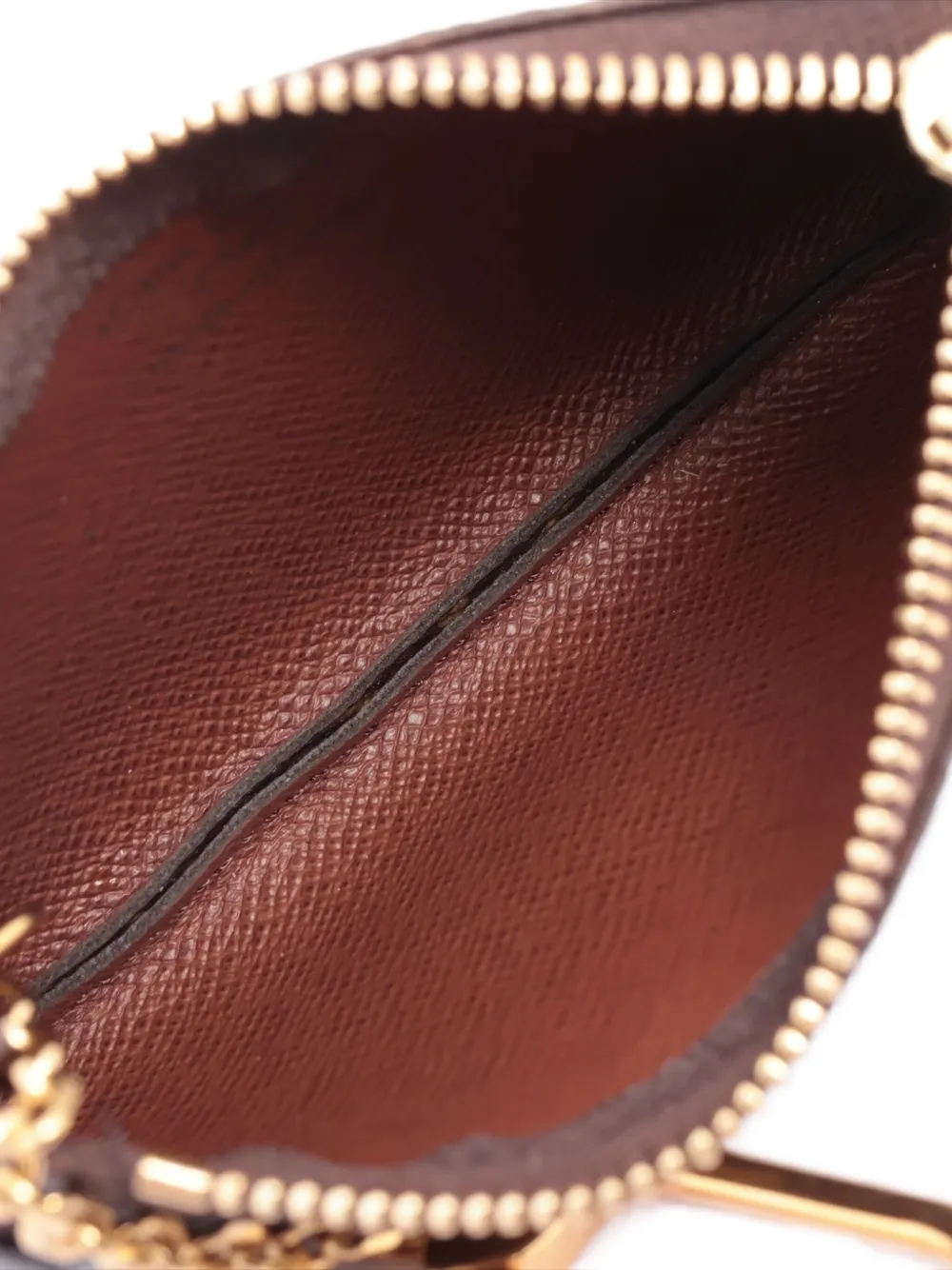 Pre-owned Louis Vuitton Monogram Canvas Zip Pouch In Brown