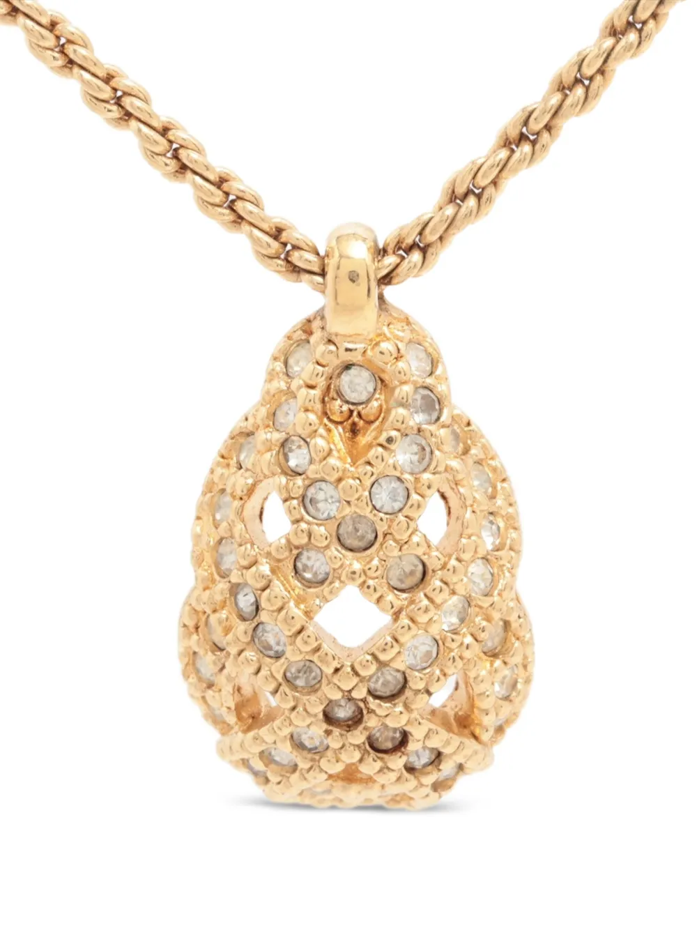 Christian Dior Pre-Owned ティアドロップ ネックレス - GOLD Christian Dior Pre-Owned ティアドロップ ネックレス - GOLD