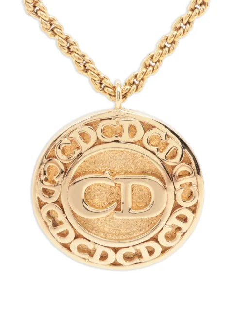 Christian Dior Pre-Owned CD-logo pendant necklace