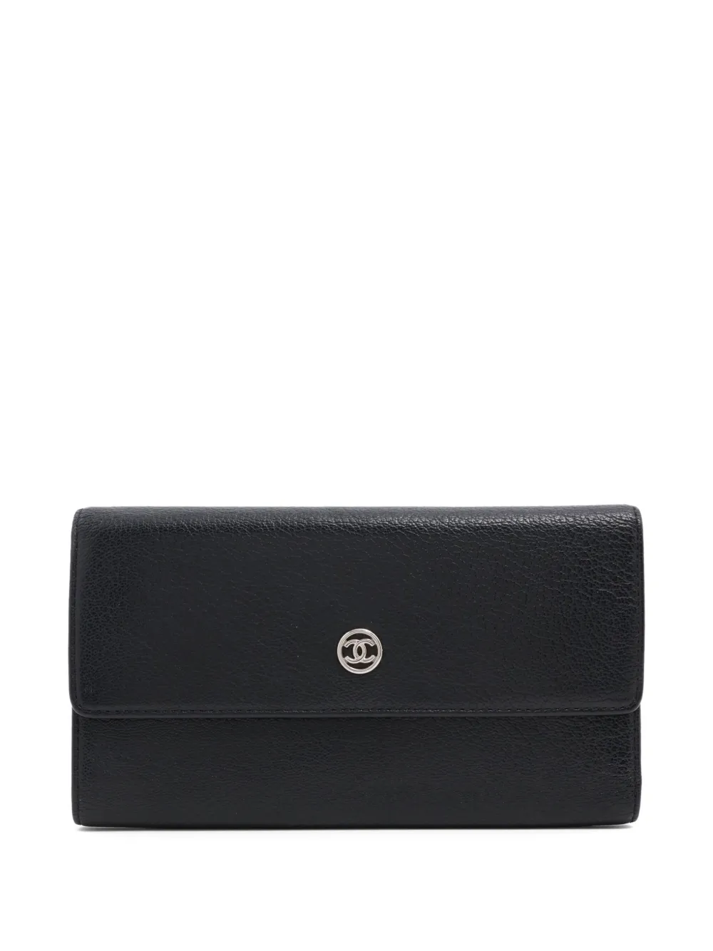 CHANEL Pre-Owned cartera con logo CC entrelazado | negro | Image 1
