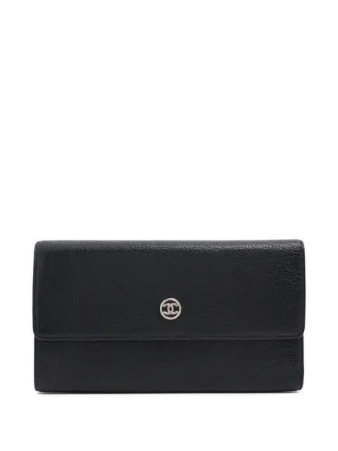 CHANEL Pre-Owned interlocking CC detail leather wallet