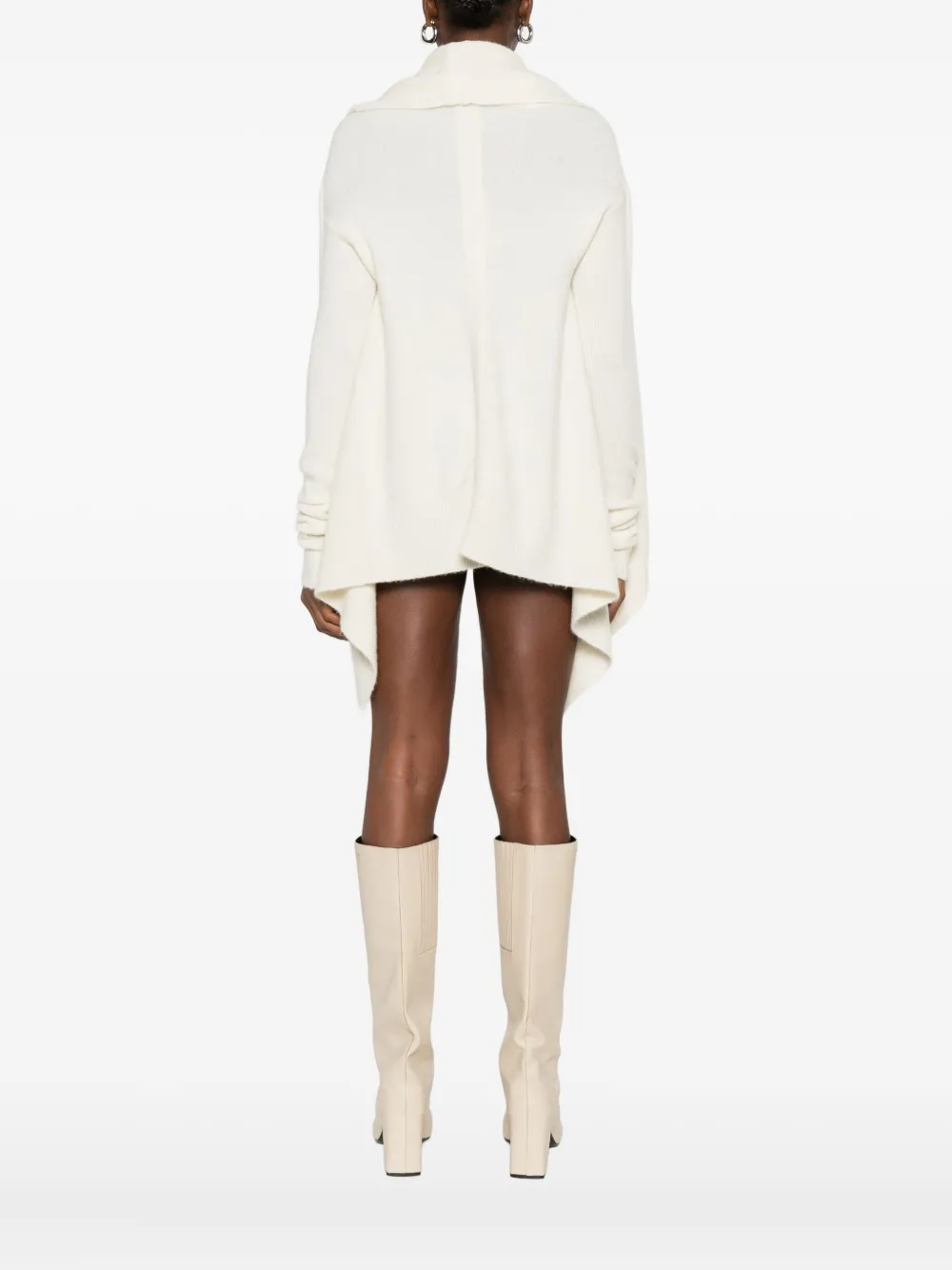 Rick Owens Vest met open voorkant Beige