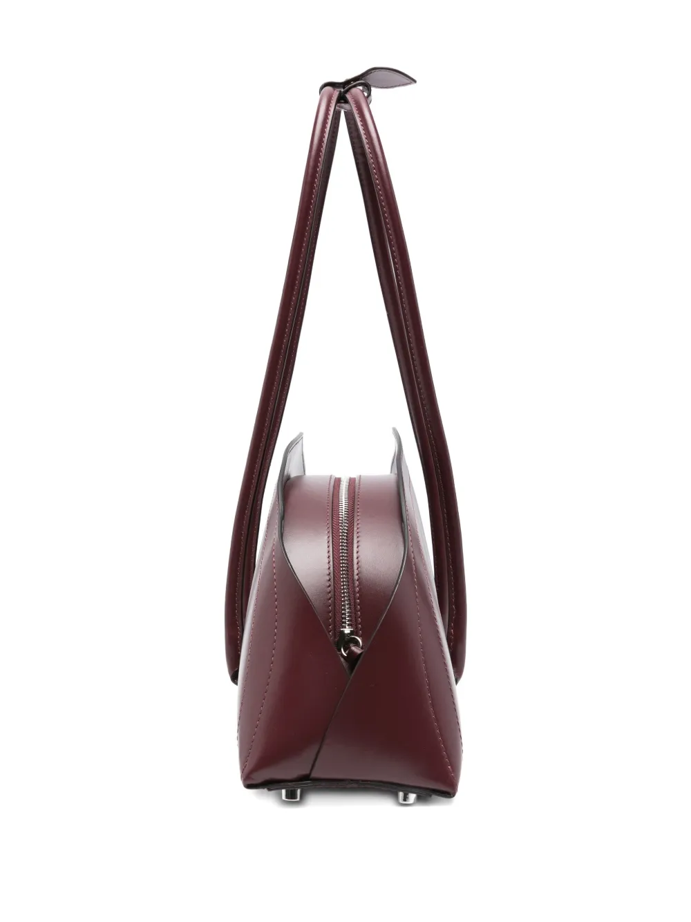 Federico Cina Structured Shoulder Bag Long Handles In Red