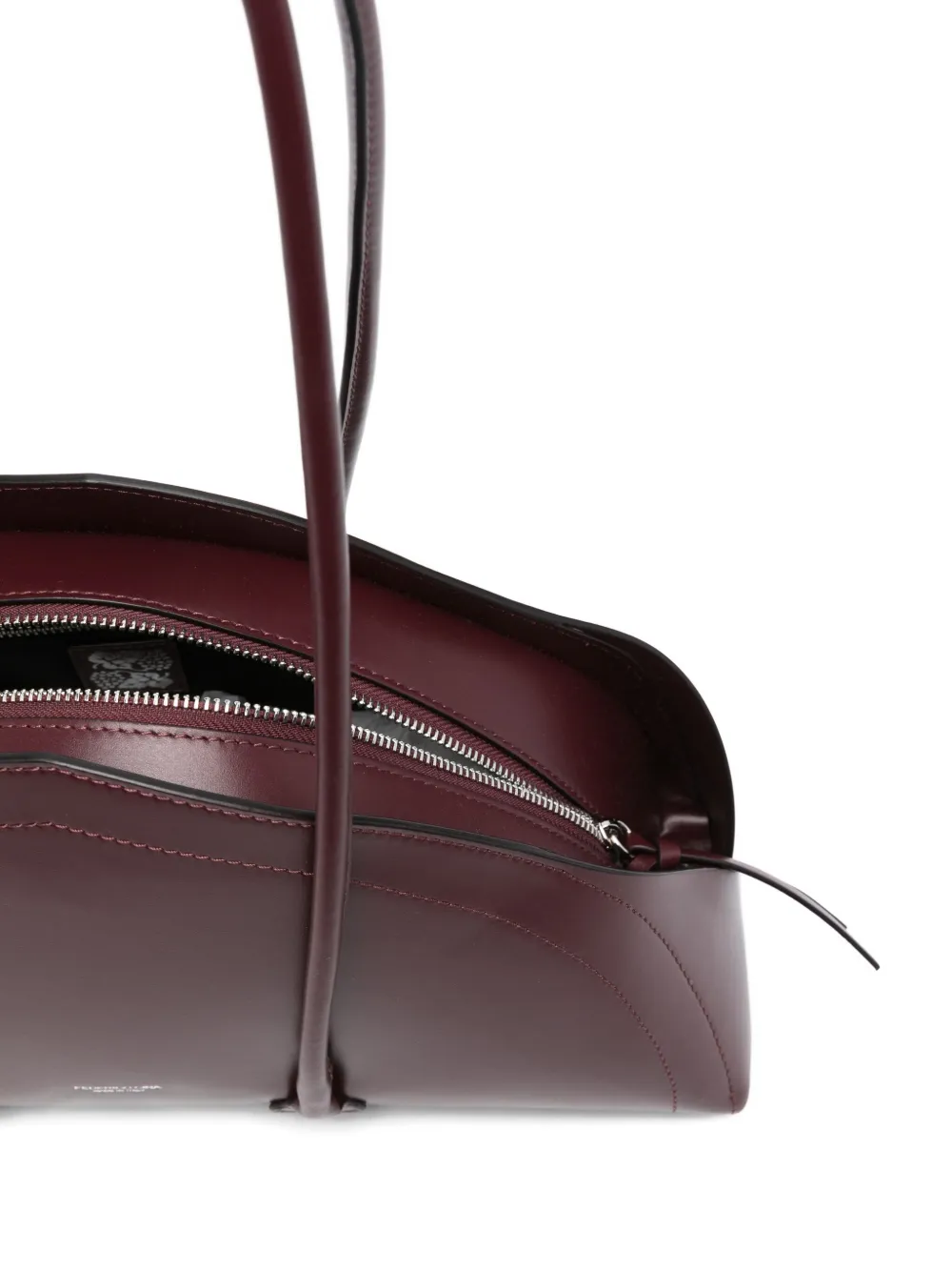 Federico Cina Structured Shoulder Bag Long Handles In Red