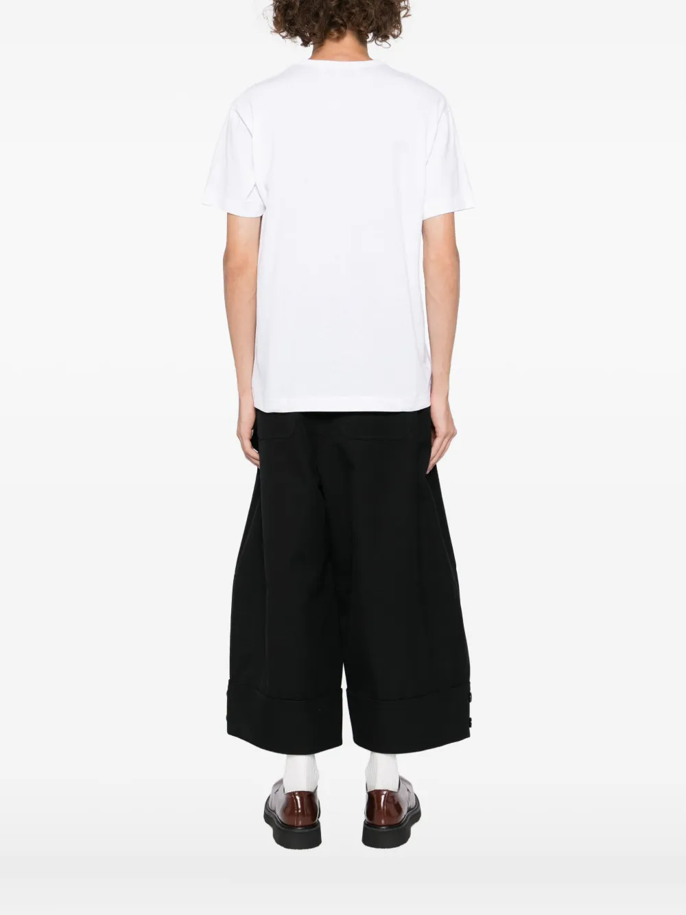 Comme Des Garçons Play Heart-print T-shirt In White