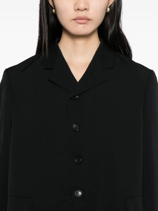 comme des garcons girl コート ブラック Comme Des Garçons Girl ウール ジャケット | ブラック | FARFETCH JP