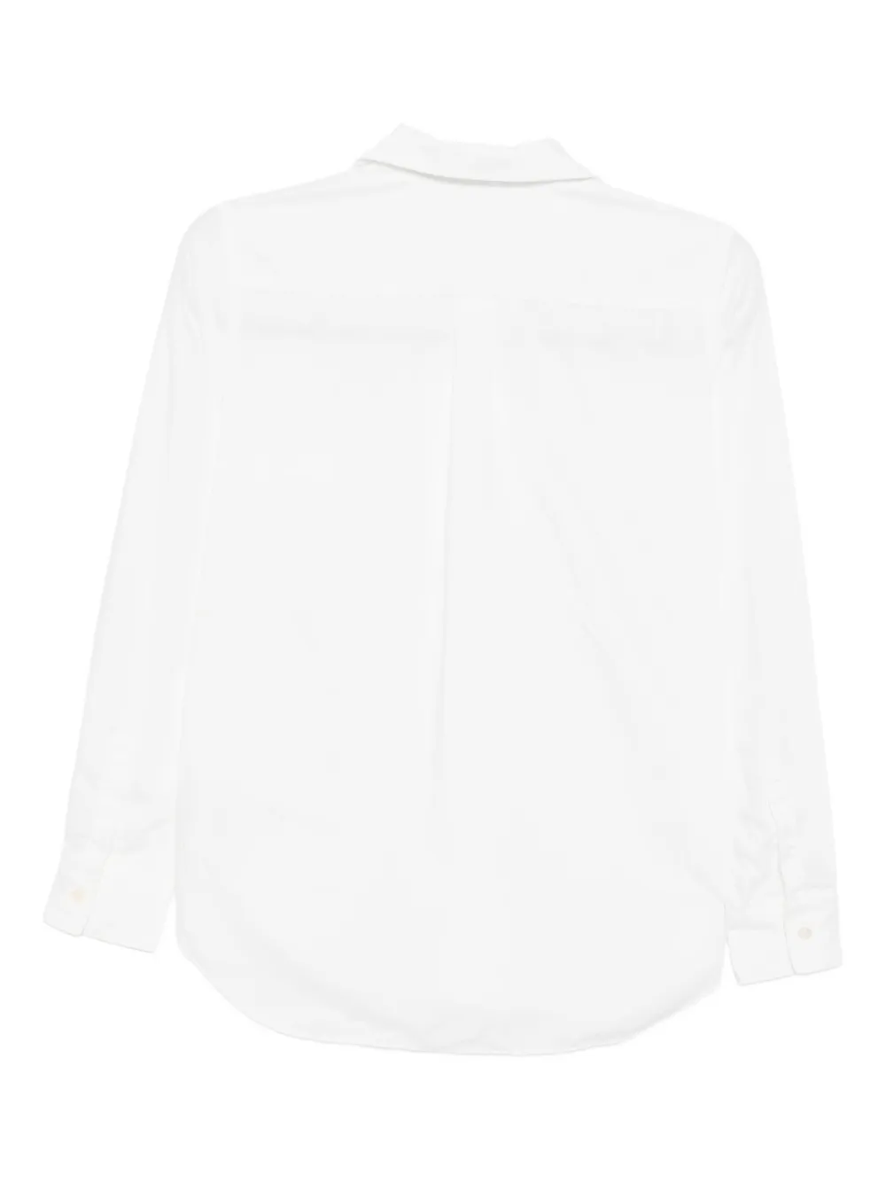 Comme Des Garçons Round-collar Shirt In White