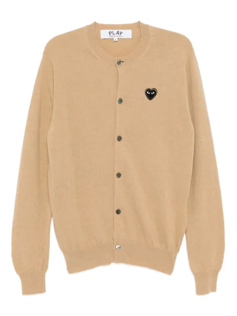 Comme Des Garçons Play heart-appliqué cardigan