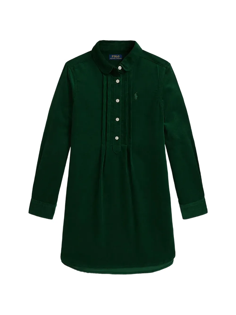 POLO RALPH LAUREN KIDS Abito con logo ricamato - Verde