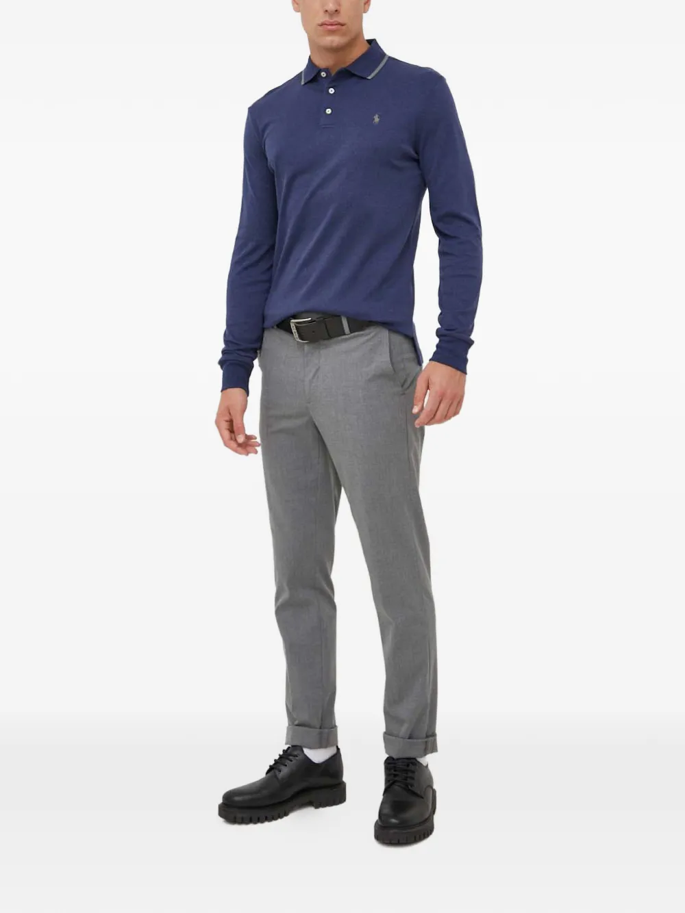 Polo Ralph Lauren Poloshirt met lange mouwen Blauw
