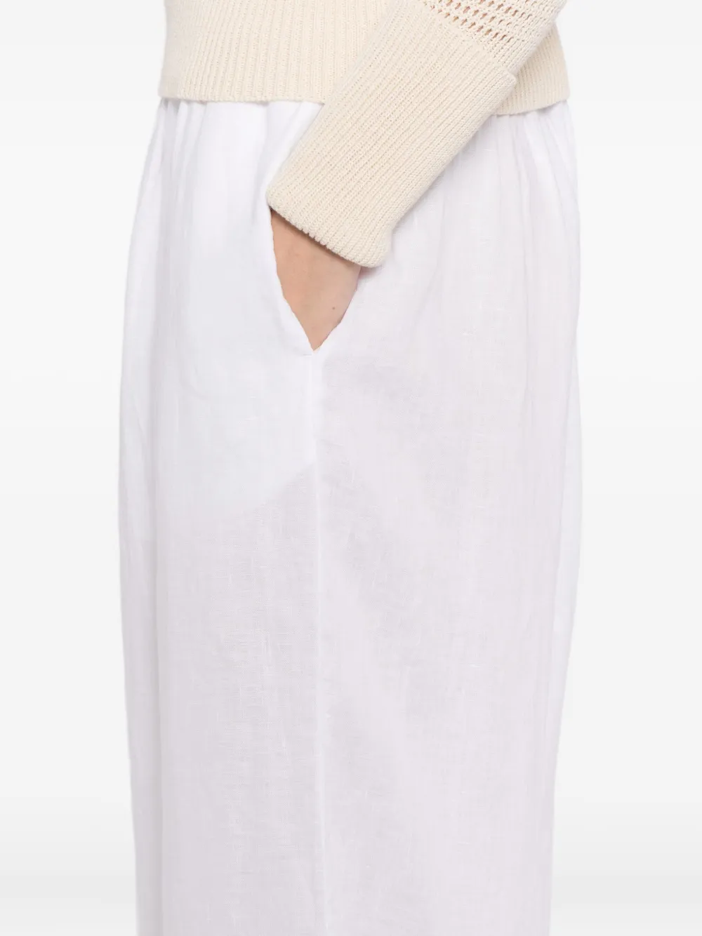 James Perse Linnen broek Wit