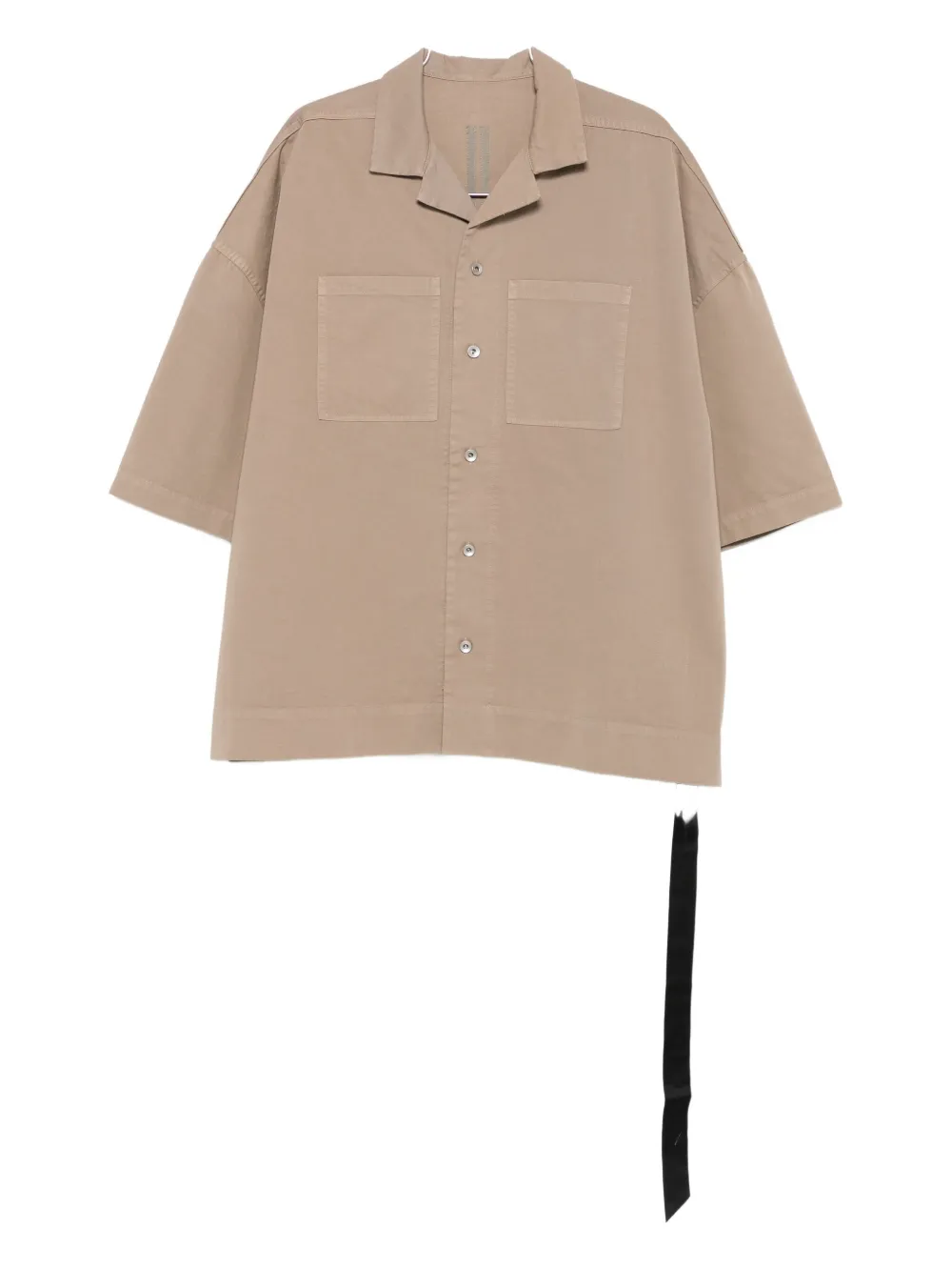 Rick Owens Drkshdw Double-pocket Short-sleeve Shirt In Neutral