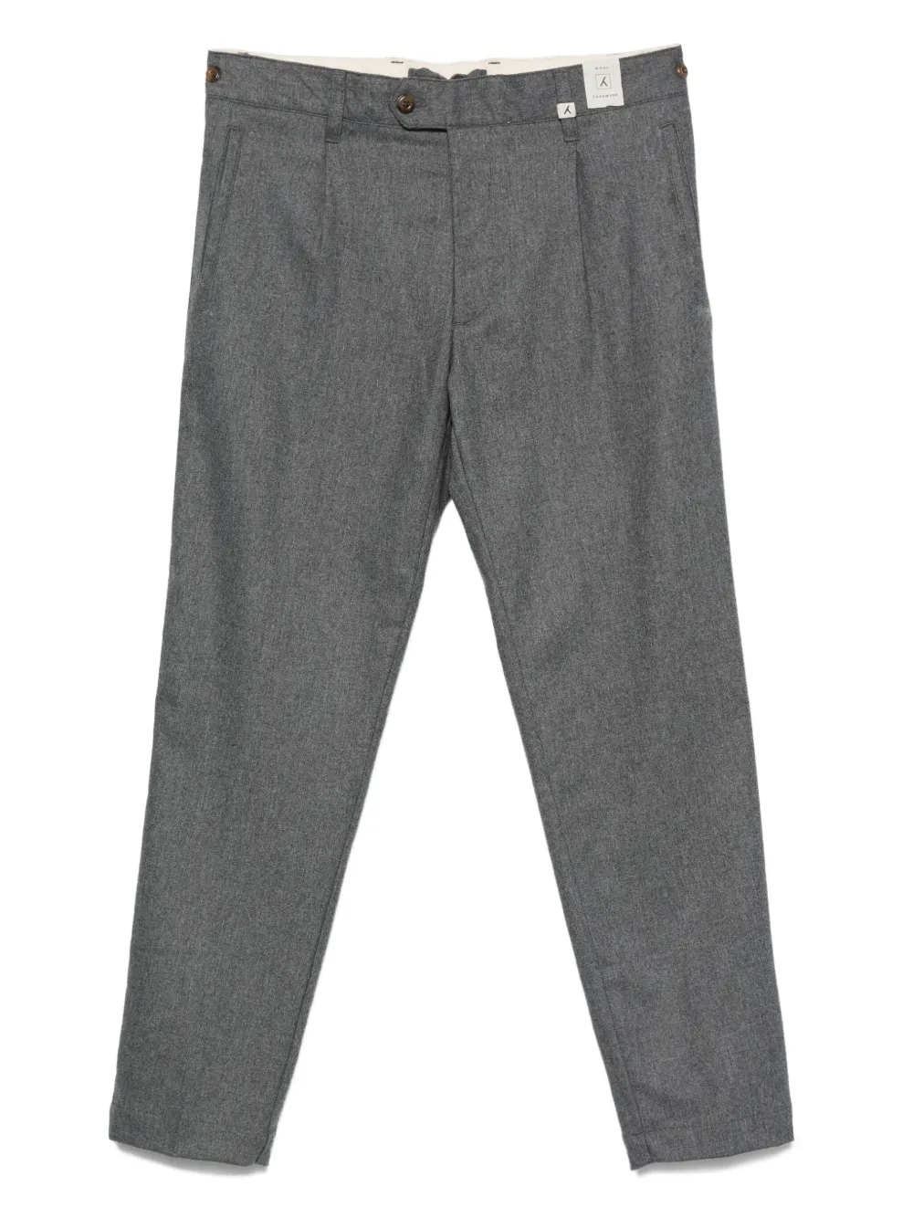 Myths Broek met geplooide zak Grijs