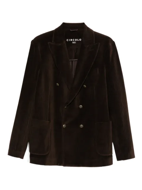Circolo 1901 corduroy double-breasted blazer