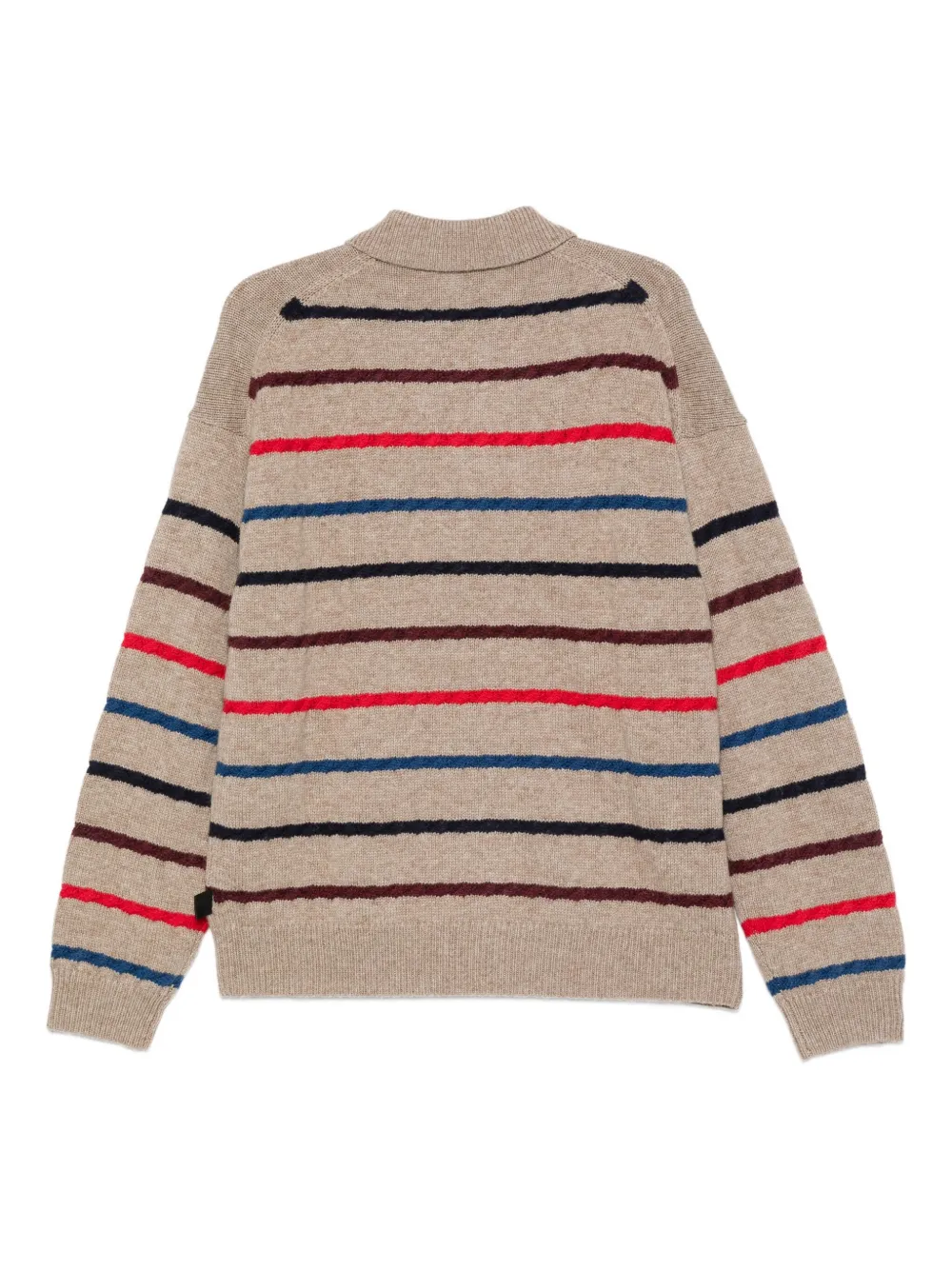 PS Paul Smith Gestreepte trui met polokraag - Beige