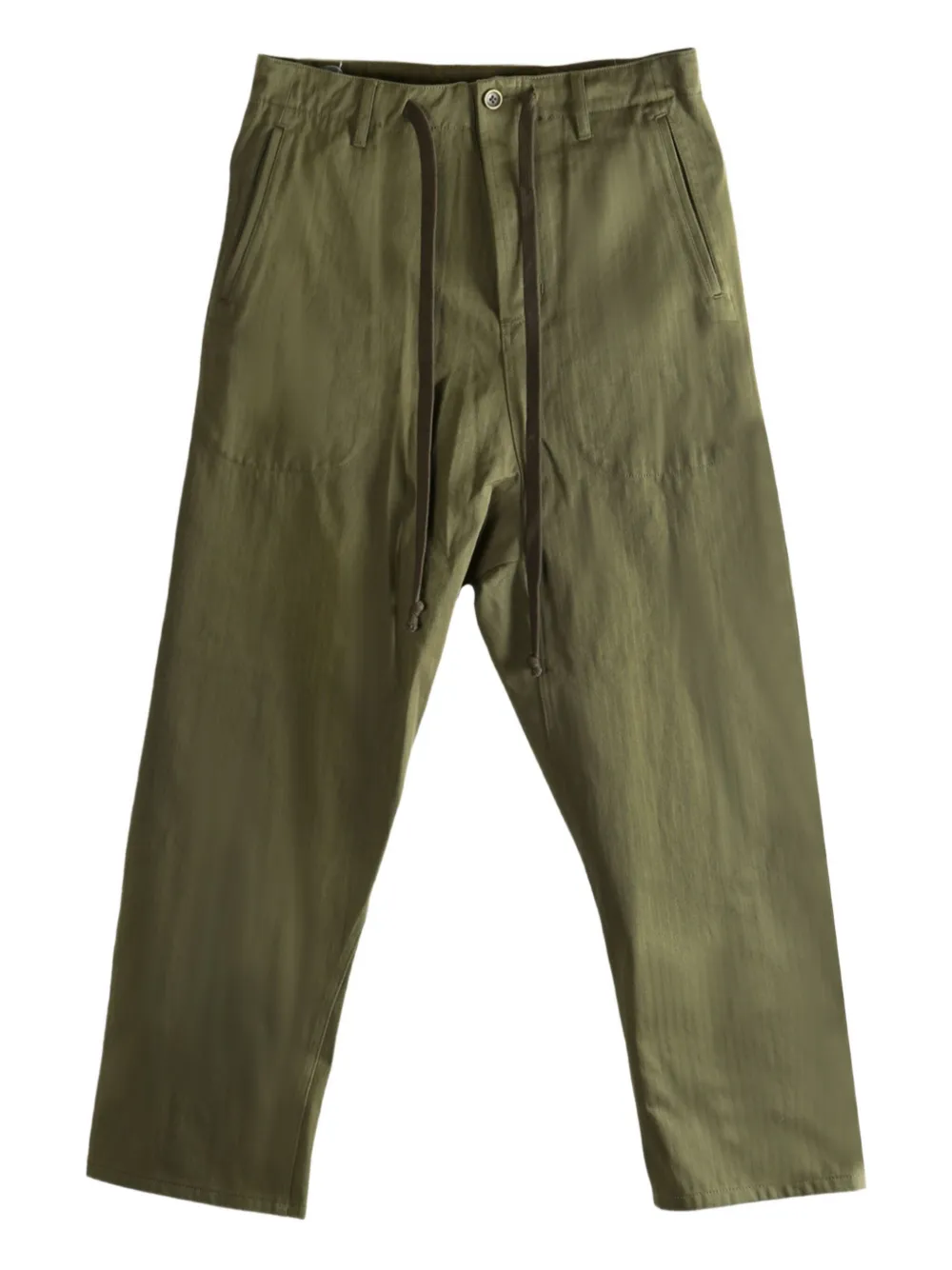 Uma Wang Perch drawstring-waist trousers Groen