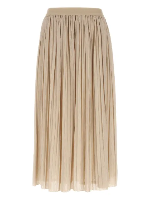 Weekend Max Mara elastic-waistband pleated maxi skirt